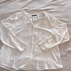 XL off-white Button-up Blouse